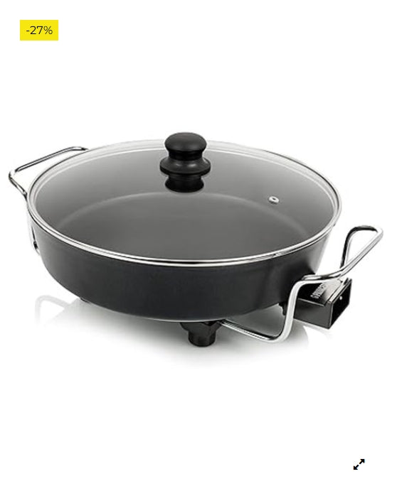 Princess 162367 Multi Wonder Chef Pro, Cazuela multiusos eléctrica versátil, 35 cm de diámetro, 7 cm de profundidad, termostato