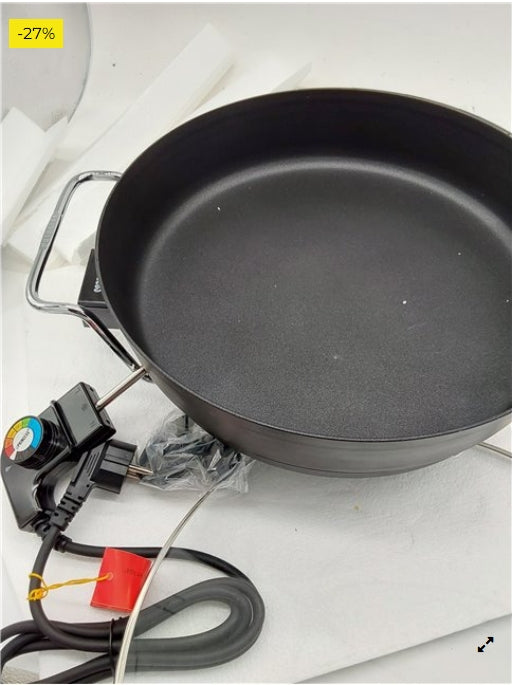 Princess 162367 Multi Wonder Chef Pro, Cazuela multiusos eléctrica versátil, 35 cm de diámetro, 7 cm de profundidad, termostato