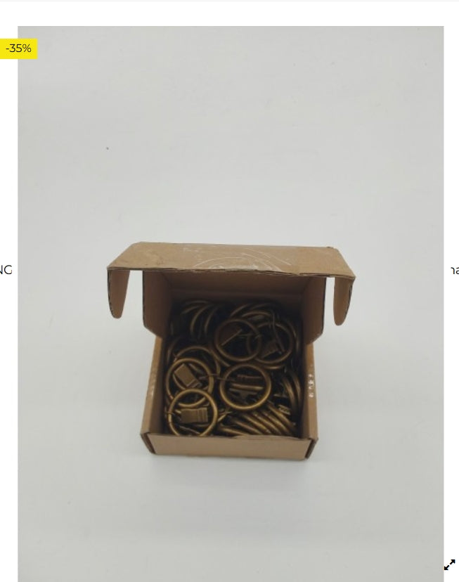 WMYCONGCONG 40 clips de metal para cortina, ganchos decorativos para barra de cortina, anillos de cortina con clips, diámetro in