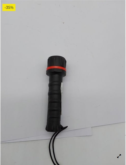 Velamp IRUB1LED Linterna de 3 LED en Goma hiperresistente. con Encaje cómodo. Funciona con 2 Pilas AA (no Incluidas). Súper Bril