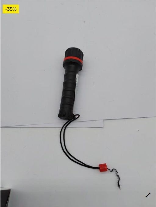 Velamp IRUB1LED Linterna de 3 LED en Goma hiperresistente. con Encaje cómodo. Funciona con 2 Pilas AA (no Incluidas). Súper Bril