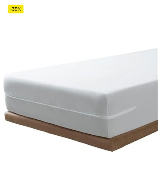 Savel - Funda colchón Rizo Microfibra, elástica y Ajustable, 60x120 (para Camas de 120). Protección por Todos Sus Lados. para Al