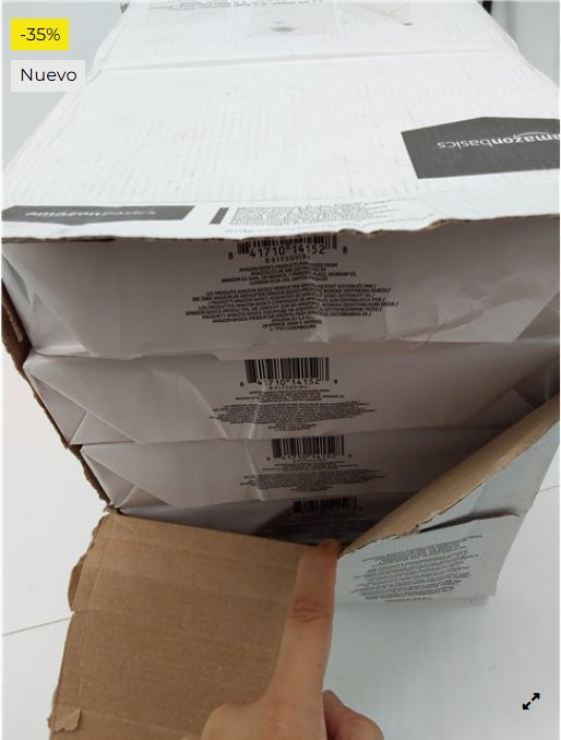 Amazon Basics Papel multiusos para impresora A4 80gsm, 1000 Unidad, 2 Paquetes de 500, Blanco