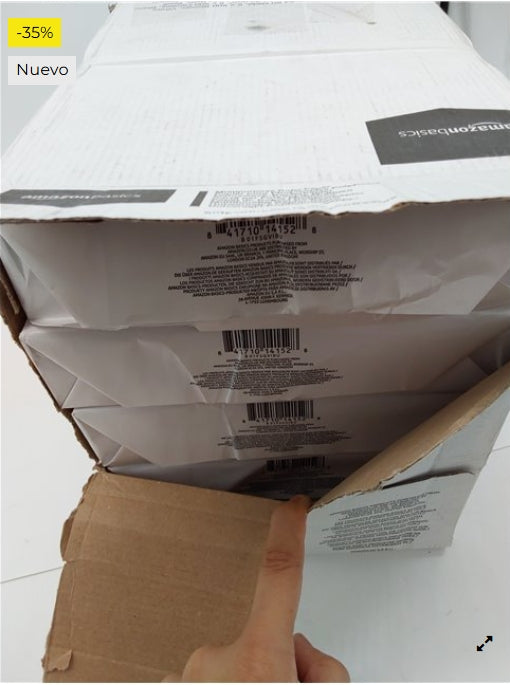 Amazon Basics Papel multiusos para impresora A4 80gsm, 2500 Unidad, 5 Paquetes de 500, Blanco