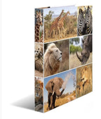 HERMA 19476 Archivador de anillas Animales con motivo de Animales africanos, A4, lomo de 35 mm, archivador delgado de 2 anillas