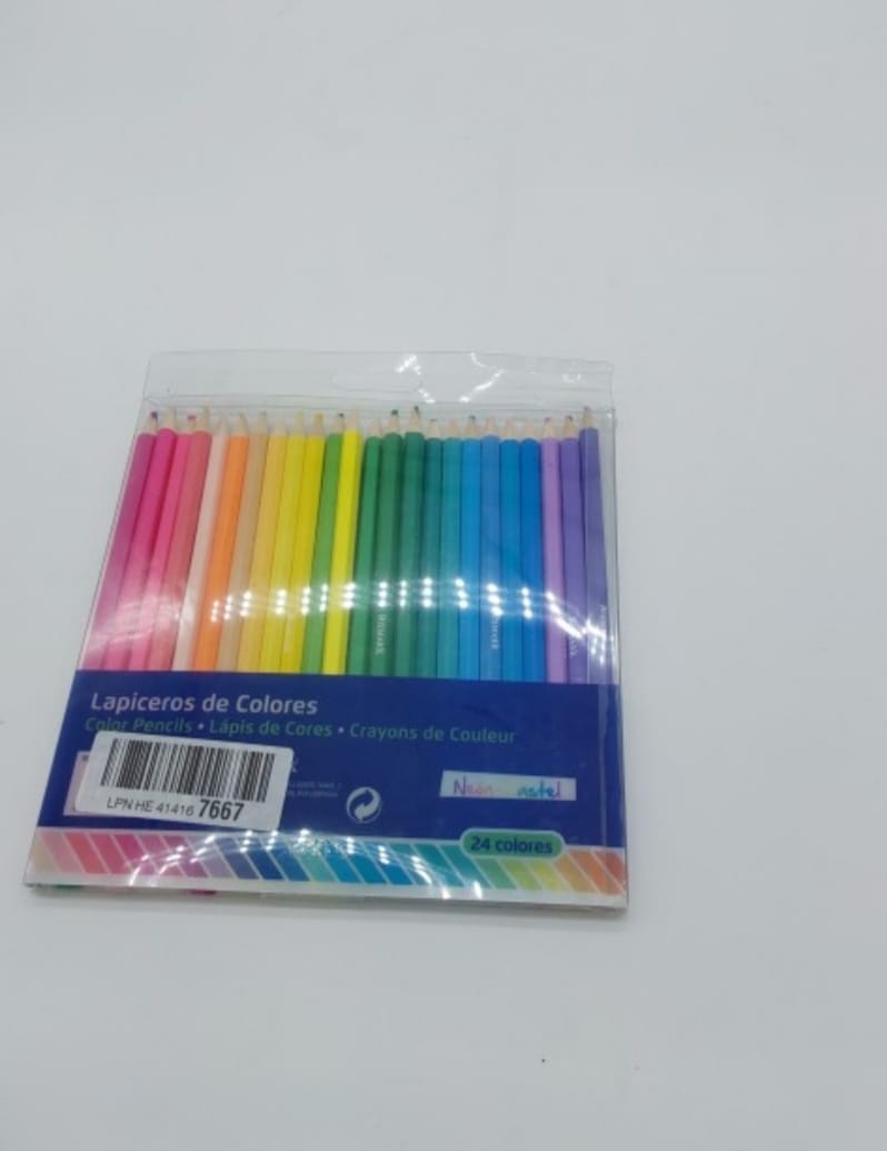 Bismark Lapices de colores NeÃ³n-Pastel 24 colores