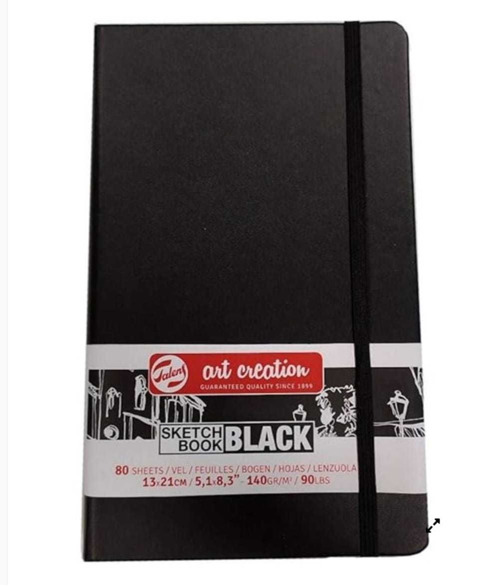 SKETCH BOOK BLACK ARTCREATION 13X21CM