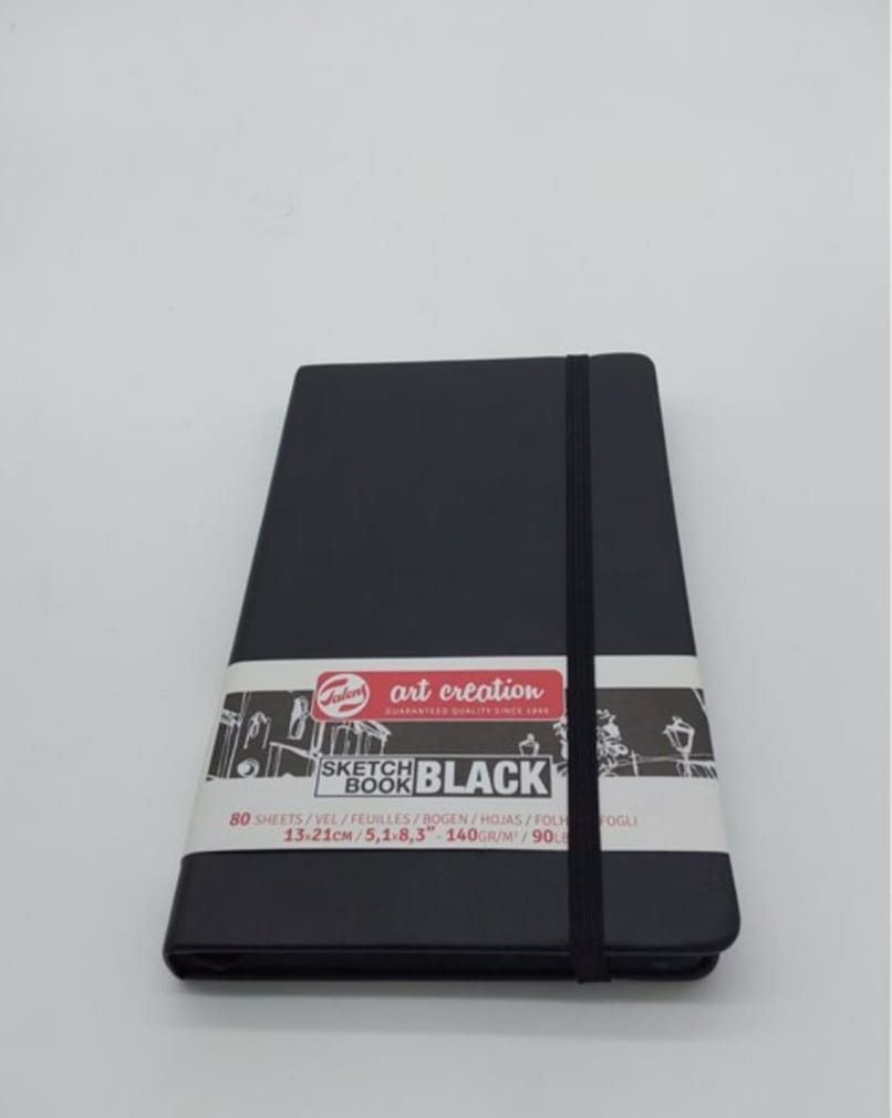 SKETCH BOOK BLACK ARTCREATION 13X21CM