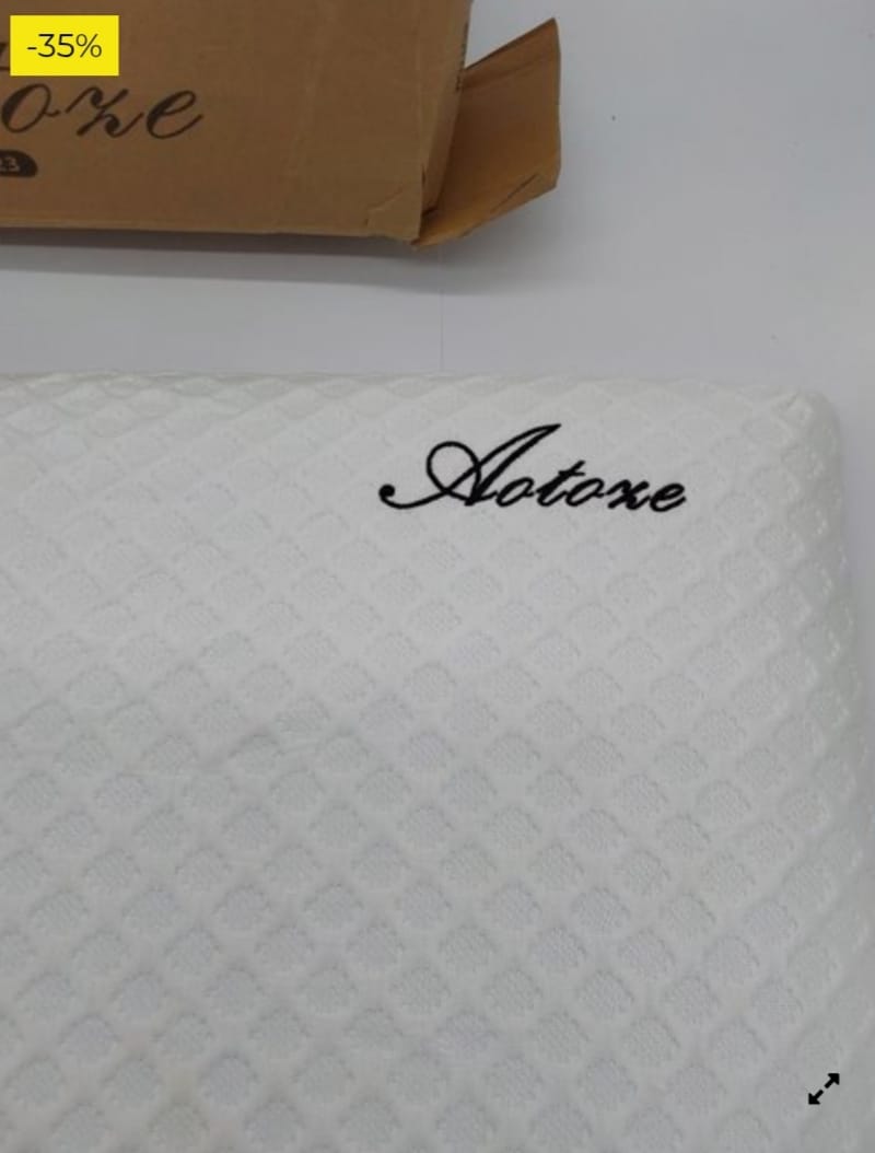 AOTOZE Almohada Baja y Blanda | Almohada Dormir Boca Abajo | Almohada Fina Y Plana | Almohada Viscoelastica Fina 60x40x6 cm