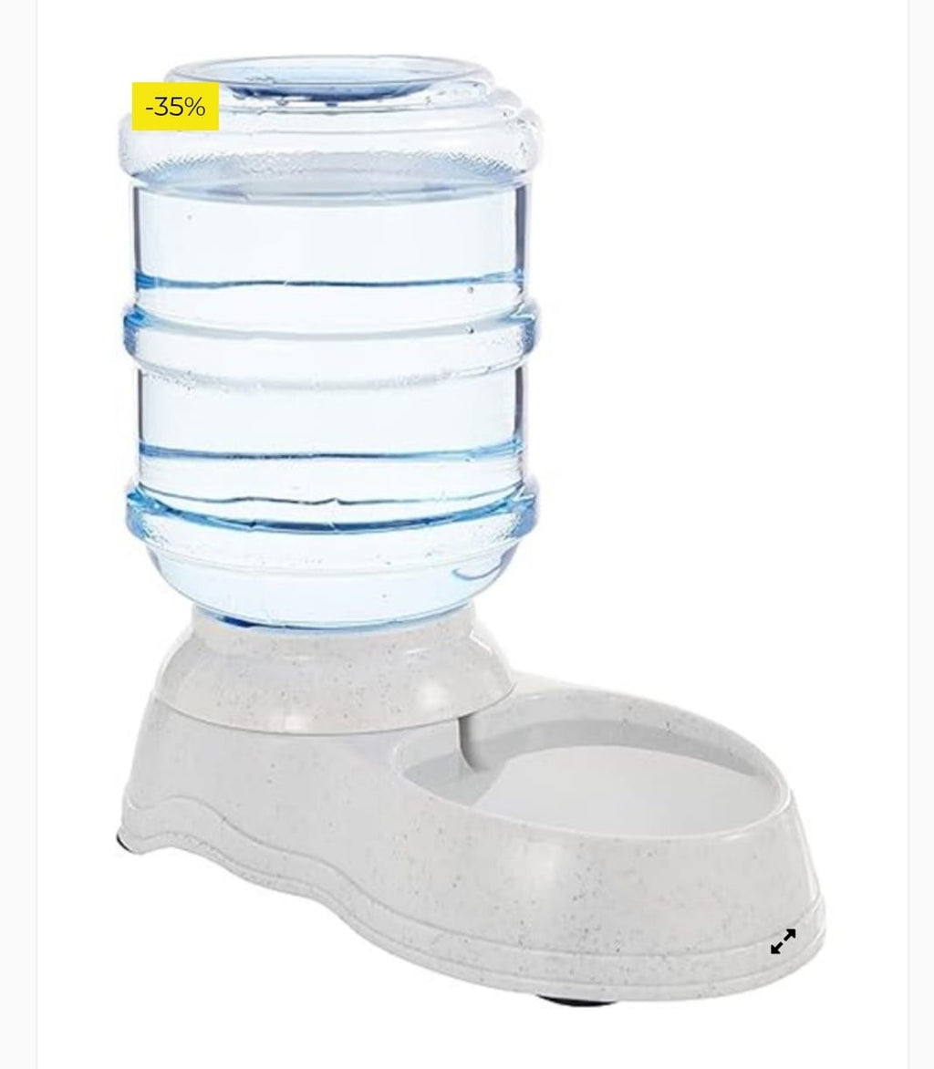 Amazon Basics Dispensador de agua, Perros y gatos, 3.8 litros (1 galones), Pequeño, Transparente