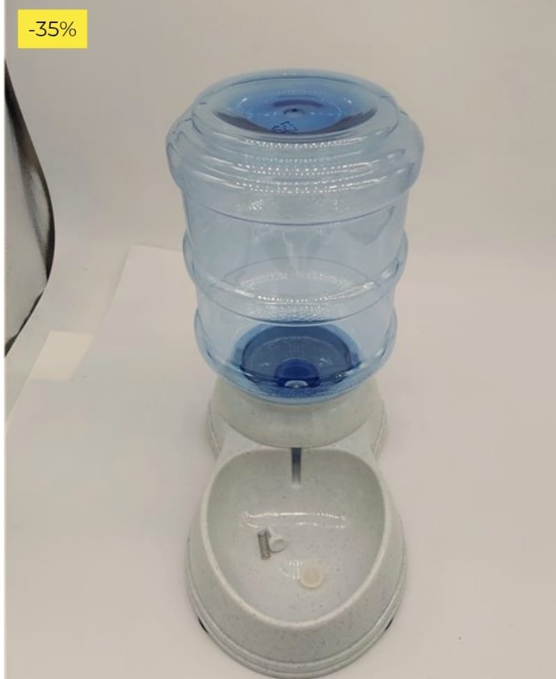 Amazon Basics Dispensador de agua, Perros y gatos, 3.8 litros (1 galones), Pequeño, Transparente