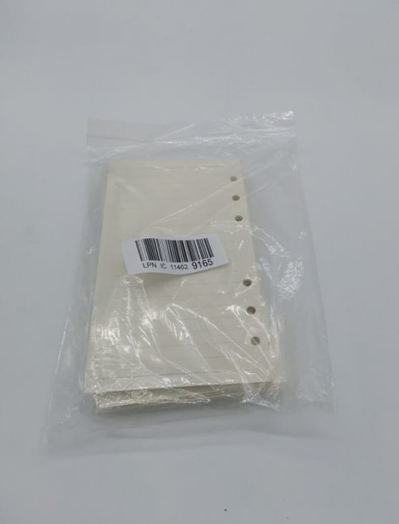 Papel de Recambio A6 con 6 Anillas Inserciones de Planificador de Encuadernación 4 piezas